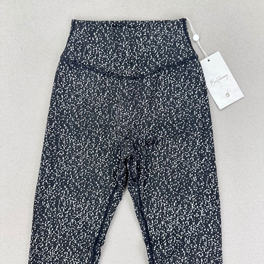 Buff‎ Bunny Rosa Jaquered Leggings Womens XS Black White